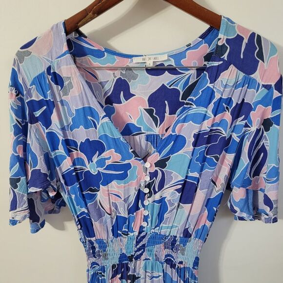 Anthropologie Abel The Label High-low Maxi Dress Tropical Violet Size Small - Picture 5 of 11